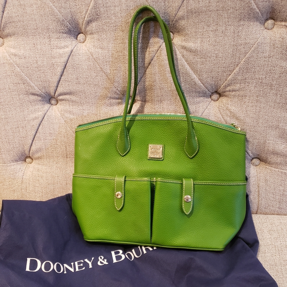 Green Leather Dooney Satchel